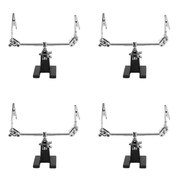 4X Third Hand Soldering Iron Stand Clamp Helping Hands Clip Tool PCB Holder Electrical Circuits Hobby