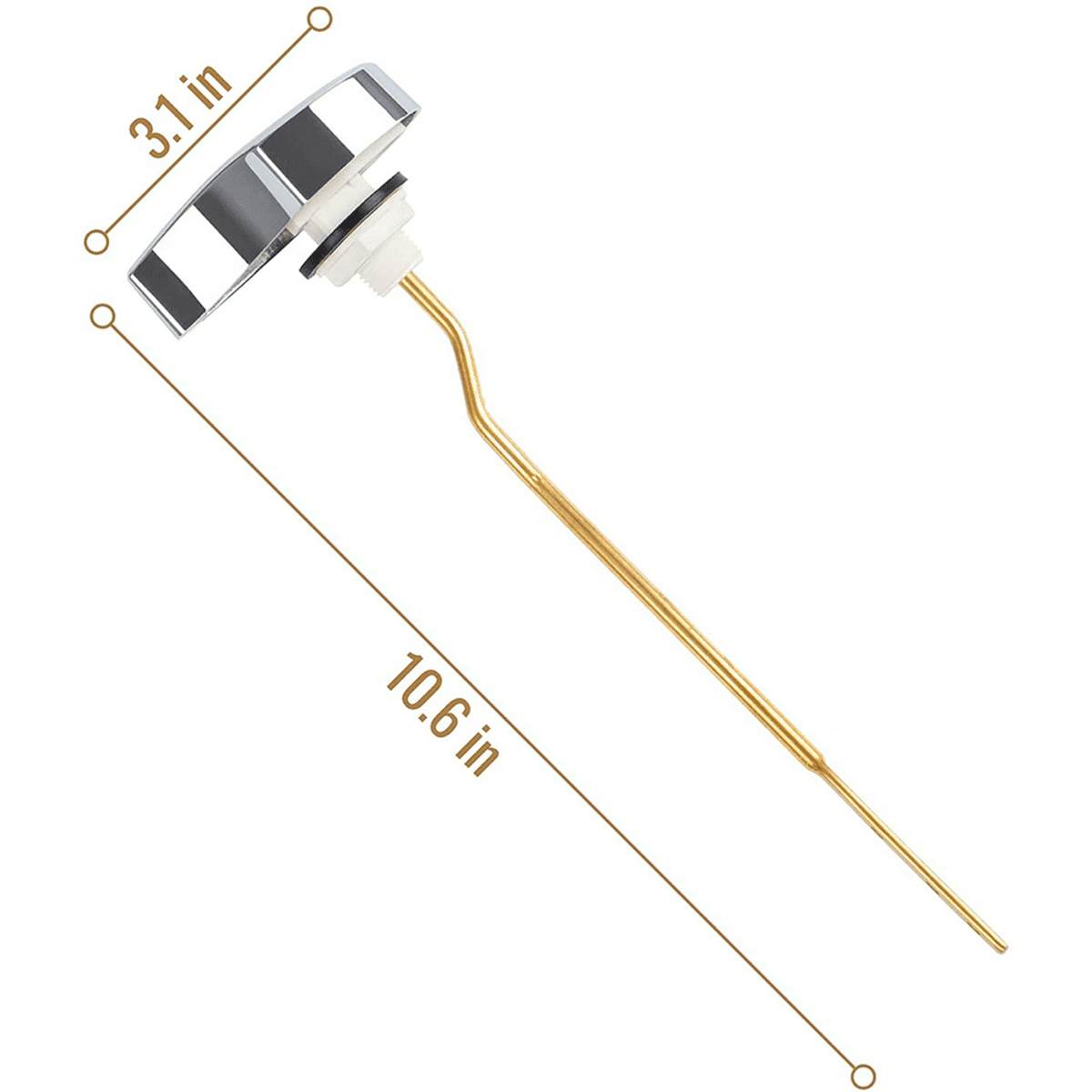 4X Toilet Tank Flush Lever Replacement for THU068CP Trip Lever for