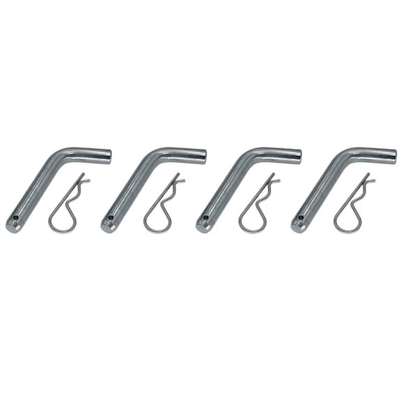 4X Trailer Hitch Pin and Clip 5/8-Inch Diameter Heavy Duty Trailer Hitch for 2 Inch Diameter Receiver Hitch Ball Mount,4 x Trailer pin 4 x Clip,silver