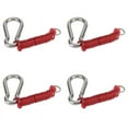 thumbnail image 1 of 4X Trailer Spring Rope Safety Buckle,Zip 4 Foot Breakaway Cable 80-01-2140 (Red),4 x spring rope 4 x spring hook 4 x ring,Red, 1 of 8