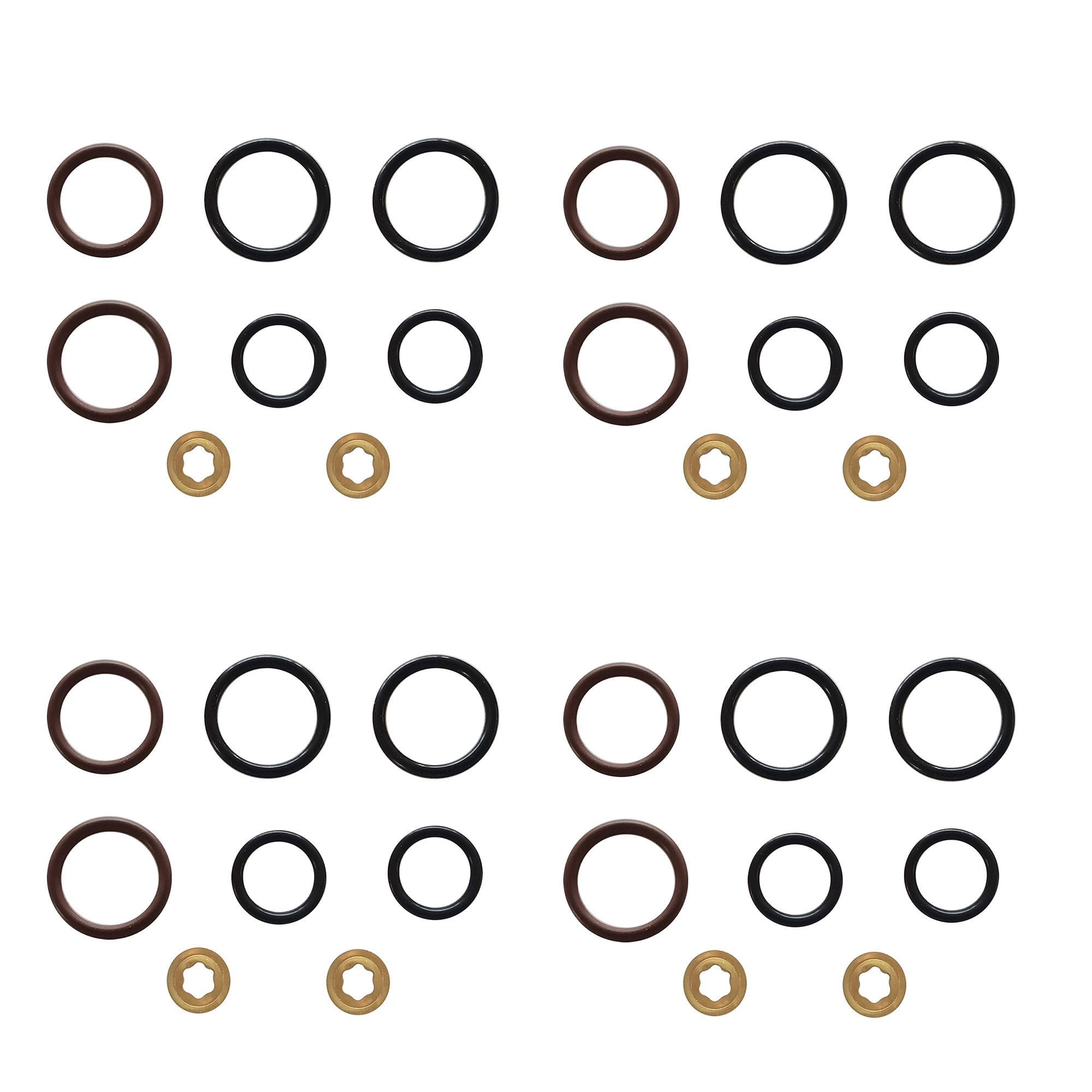 4X Turbo Diesel Fuel Injector O-Ring Kit For 2003-2010 Ford F-250 Super ...
