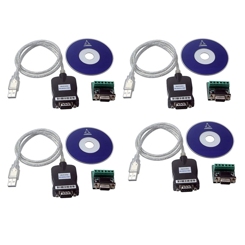 4X USB 2.0 to RS485 -485 RS422 -422 DB9 COM Serial Port Device ...