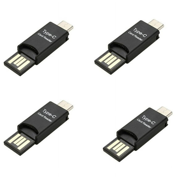 4X USB 3.1 Type C USB-C to -SD TF Card Reader Adapter for PC Cellphone