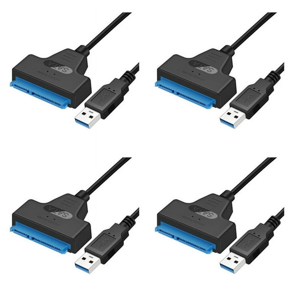 4 x Usb Sata Cable-Black