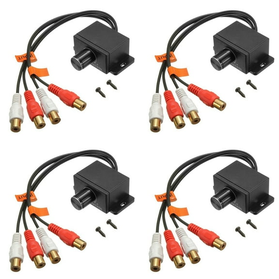 4X Universal Amplifier Gain Level Volume Control Knob for Car Home Black