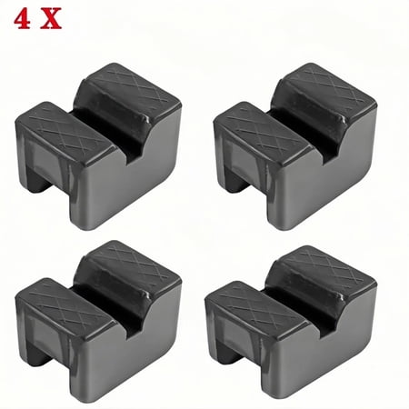 4X Universal Car Floor Jack Stand Pad Adapter Slotted Frame Rail Guard Portable