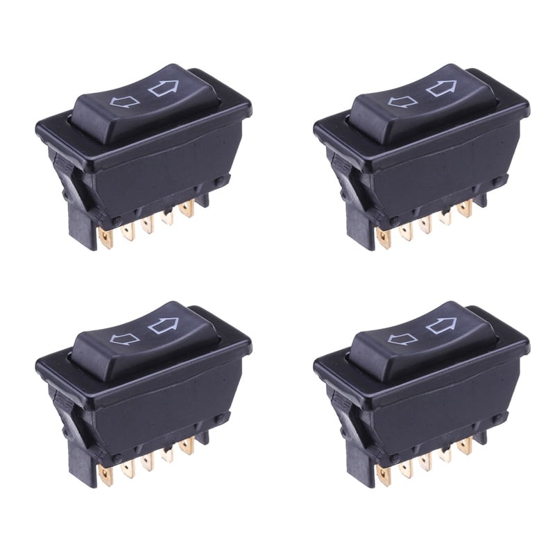 4X Universal Electric Power Window Switch Button 5 Pin 20A 12VDC for ...