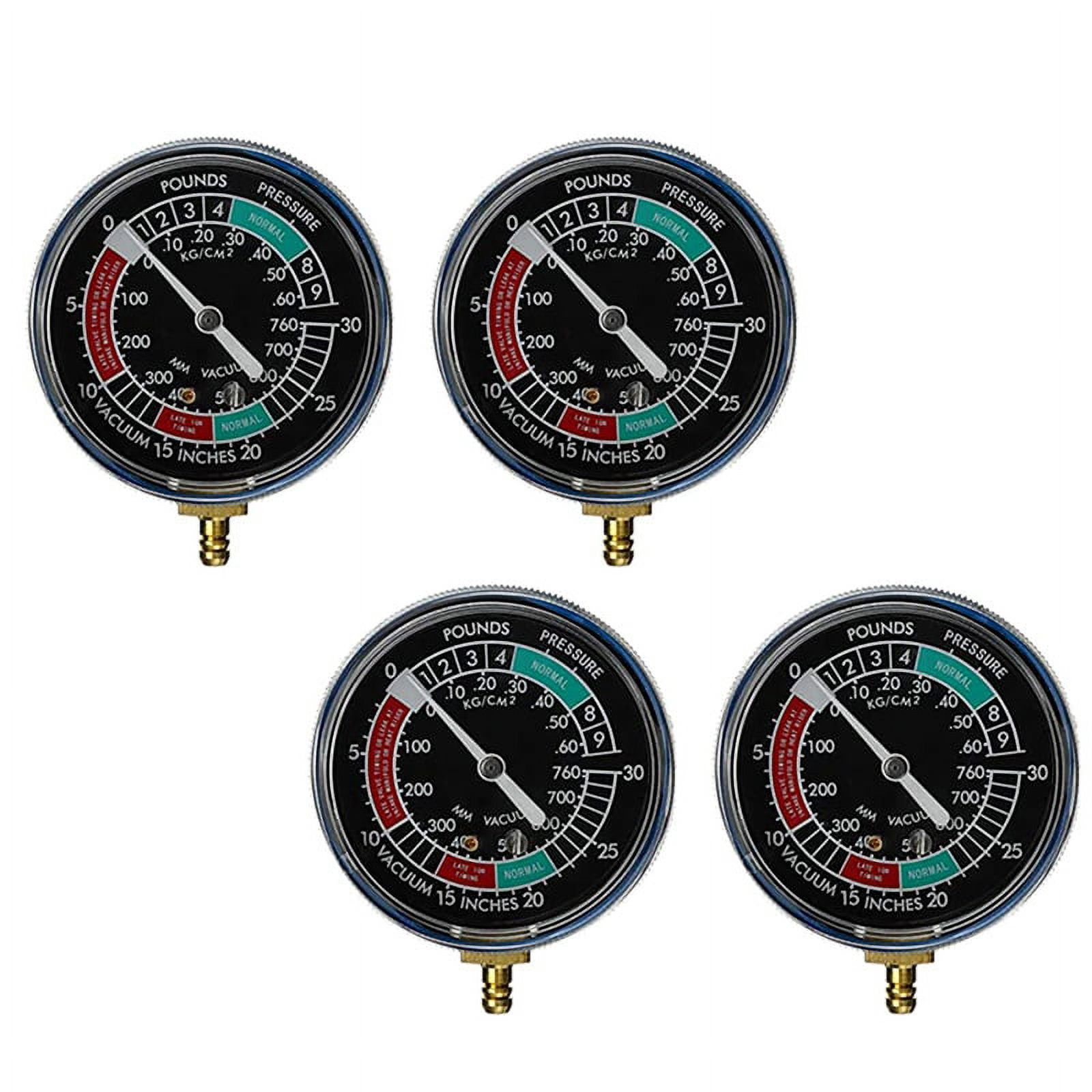 4X Universal Motorcycle Fuel Vacuum Gauge Carburetor Synchronizer Gauge