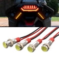 thumbnail image 1 of 4X Universal Motorcycle Mini Signal Rear Tail License Plate Amber LED Light Bulb, 1 of 7