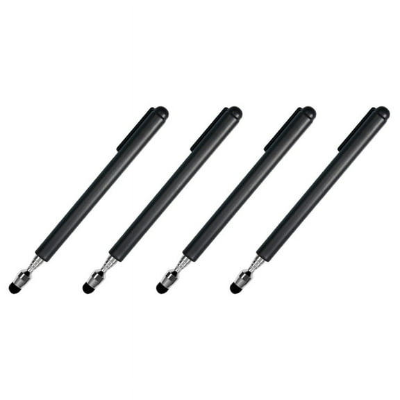 4X Universal Telescopic Stylus Pen for Touch Screens,Retractable Pointer Stick & Stylus with Special Flocking Tip(Black)