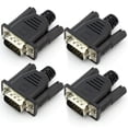 thumbnail image 1 of 4X VGA Virtual Display Adapter Male Dummy Plug EDID Headless Ghost Emulator Lock Plate,4 x VGA Virtual Display Adapter,Black, 1 of 7