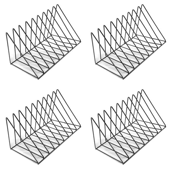 4X Vinyl Record CD Magazine Storage Rack Album Display Rack Multifunctional Vertical European Art Collection