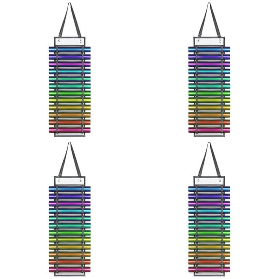 4X Vinyl Storage Rack, 12 Holes Vinyl Organizers Vinyl Roll Holder, for Vinyl Sheets/Heat Transfer Paper/Design Drawings