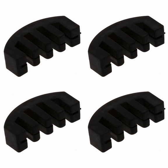 4X Violin Practice Heavy Black Rubber Violin Mute Acoustic Electric,4Pc x Violin Practice Mute,black