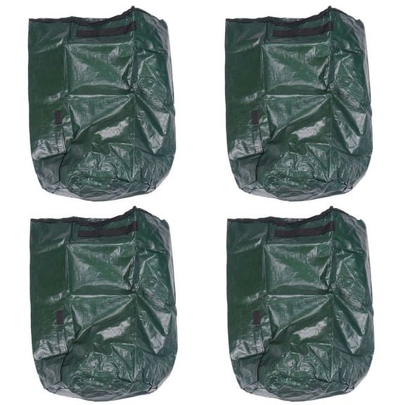 4X Waste Kitchen Garden Yard Compost Bag Environmental PE Cloth Planter Kitchen Waste Disposal Organic Compost Bag-S