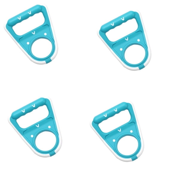 4X Water Pail Bucket Handle 5 Gallon Drinking Water Bottle Carrier Lifter with Rubberized Anti-Slip Holder-Green