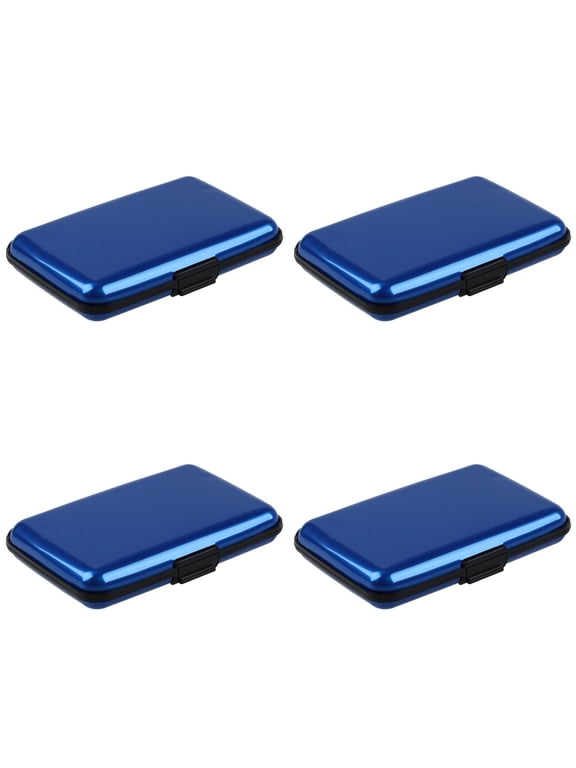 4X Waterproof Business Id Credit Card Wallet Holder Aluminum Metal Case Box (Random Color)