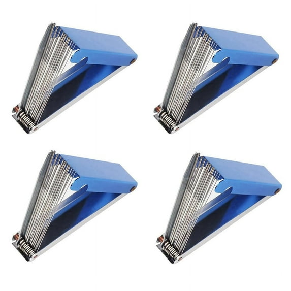 4X Welding Tip Cleaner, Carburetor Cleaner and Torch Nozzle Tip Cleaner Set (12 Wire Set Plus A Flat File),4 x Welding Tip Cleaner,Blue