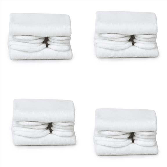 4X White Unisex Japanese Geta Clog Flip Flop Cotton Tabi Socks Split Toe