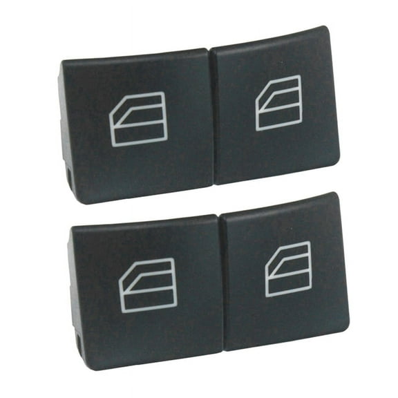 4X Window Switch Button Covers for W204 W212 C E Class, Front Left+Right