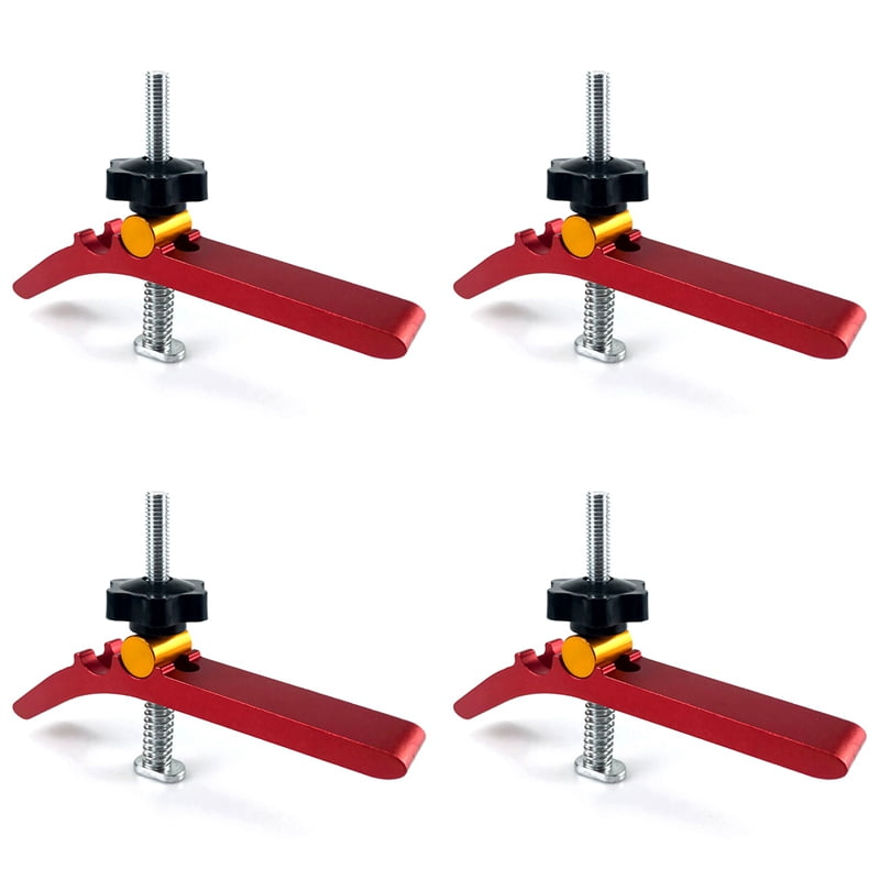 4X Woodworking T-Track Hold Down Clamp Set Aluminum T-Slot Table ...