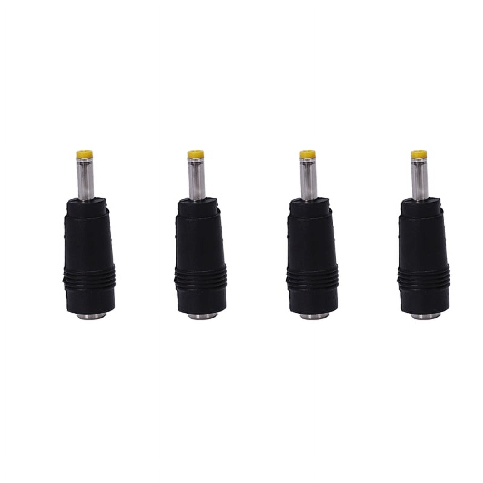 4X Yellow Tip 4.0X1.7 mm Male Plug To 5.5X2.1mm Female DC Power