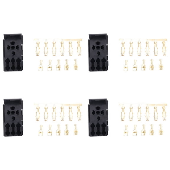 4X for Car Rv Yacht Relay & 3 Fuse Base Kit - 4, 5 Pin & Flasher Relays Ato Fuses Holder Socket Box