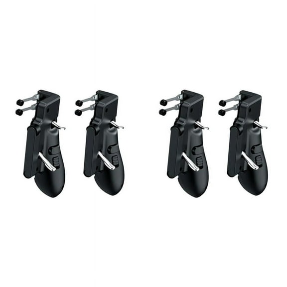 4X for Controller Six Finger Mobile Trigger Gamepad Grip L R Fire Aim Button Joystick for Tablet,4 x Trigger(Left,Right),Black
