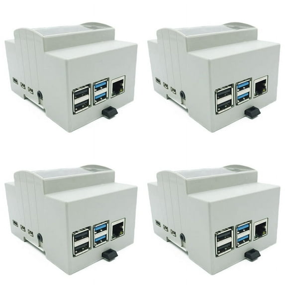 4X for Model B ABS Case White Case Protective Case Enclosure for 4B,4 x Protective Case,White