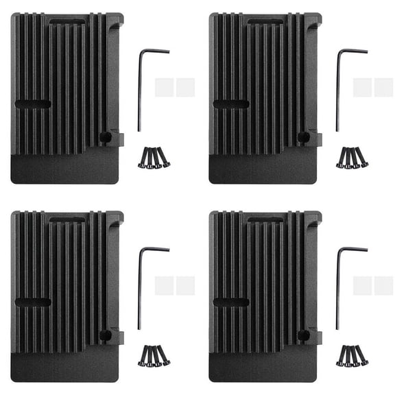4X for Model B Aluminum Case, Passive Cooling Metal Enclosure for Model B