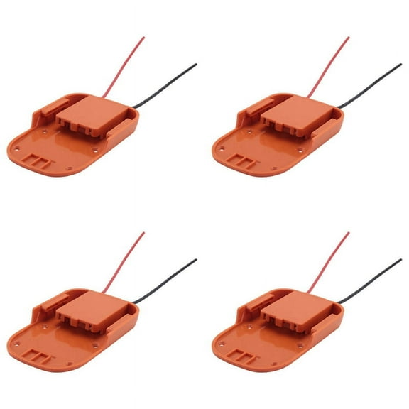 4X for Adapter for 18V Li-Ion Battery Dock Power Connector Rigid 12 Gauge Robotics