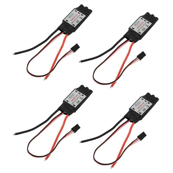 4X for SimonK 30A ESC Brushless Speed Controller BEC 2A for Quadcopter F450 X525,4 x SIMONK 30A ESC Brushless Speed Controller,Black