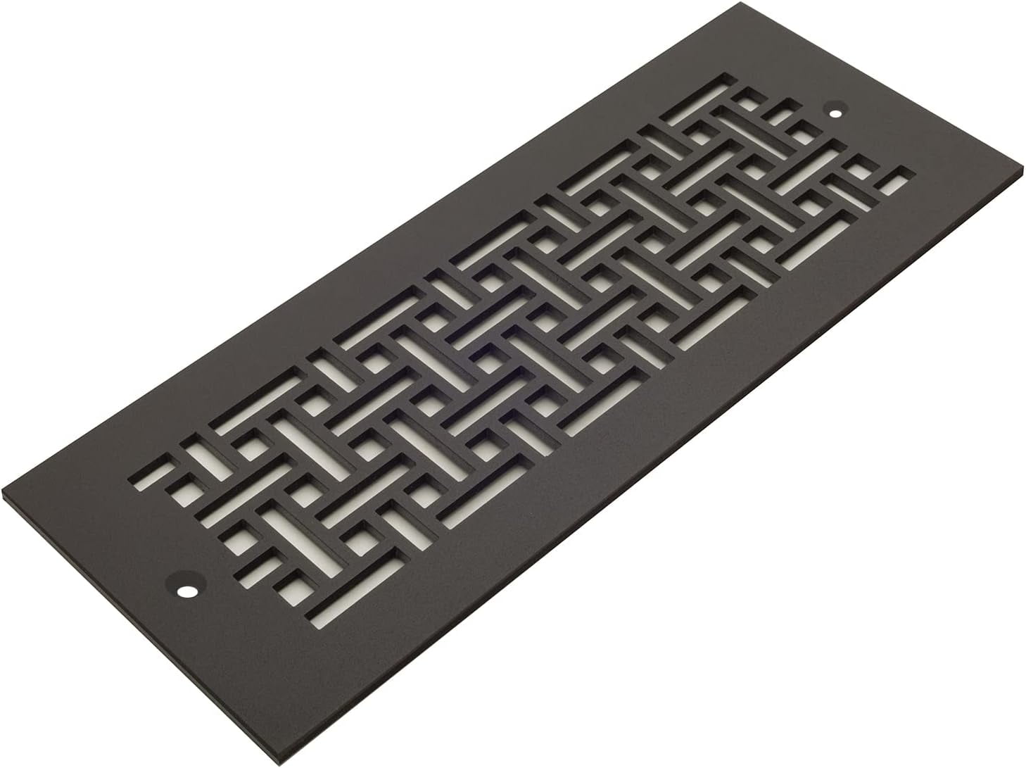 4X12 Basketweave Pattern Floor Vent Cover Oil Rubbed Bronze Steel