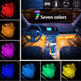 thumbnail image 1 of 4X36 LED RGB Car Interior Atmosphere Light Strip Bar Bluetooth APP Music Control, 1 of 8