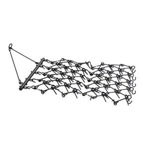 4X4 '69 Tooth Chain Tow Rake for ATV/UTV/Tractor, Soil Ready for Sowing Leveling Gravel Lane Maintenance