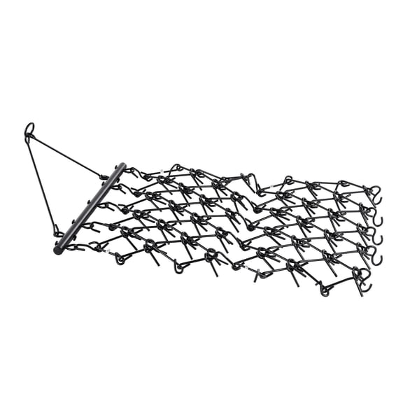 4X4 '69 Tooth Chain Tow Rake for ATV/UTV/Tractor, Soil Ready for Sowing Leveling Gravel Lane Maintenance