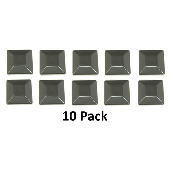 4X4 BLACK Fence Post Plastic Cap- Pick a Pack (3 5/8 X 3 5/8) Fits 4 x 4 Nominal Fence Posts Wholesale/Bulk Pricing (Black, 10 Pack)