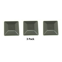4X4 BLACK Fence Post Plastic Cap- Pick a Pack (3 5/8 X 3 5/8) Fits 4 x 4 Nominal Fence Posts Wholesale/Bulk Pricing (Black, 3 Pack)