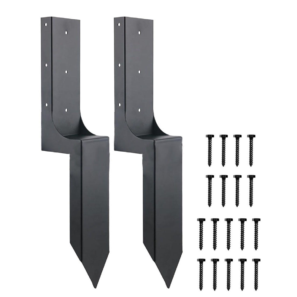 4x4 inch Wooden Leaning Mailboxs Heavy Duty Steel Fence Post Anchor ...