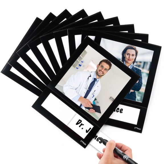STTMGN 4 in x 4 in Black Magnetic Picture Frames 10 Pack