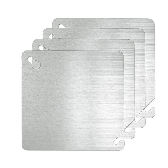 4X4 Metal Electrical Box Cover Plate, 4 Pcs Electric Junction Box Panel, 4 Inch Steel Metal Corrosive Resistant Cover For Square Electrical Enclosures, 4-Pack Steel Junction Box