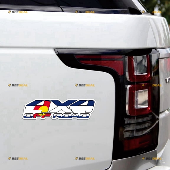 4X4 Off Road 4WD Colorado State Flag Car Magnet Magnetic Sticker Decal - 2 Pack Reflective 6" - Fit For Ford Jeep Toyota Chevy