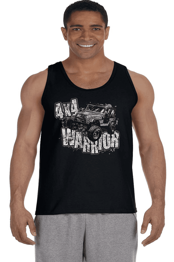 4X4 Off Road Vehicle Muddin' Mens Tank Tops Mens Shirts Sleeveless Muscle Tees