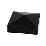 4X4 (True) (100mm) Fence Post Plastic Pyramid Post Cap For A Post Black - 1 Pack