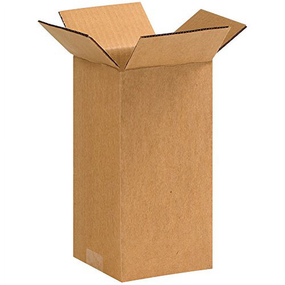 4X4x9 Tall Corrugatedboxes, Tall, 4L X 4W X 9H, Pack Of 25 Shipping