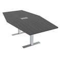 thumbnail image 1 of 4X6 Hexagon Conference Table Metal T Bases Data And Electric Module, 1 of 8