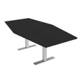 thumbnail image 1 of 4X6 Hexagon Conference Table Metal T Bases Data And Electric Module, 1 of 6