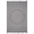 thumbnail image 1 of 4X6 Polypropylene Gray/White Rug / Machine-Woven, Suitable for Entryways, 1 of 3