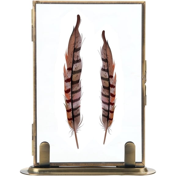 4X6in Modern Minimalist Picture Frames, Luxury Unique Ornate,Ornate Metal Bamboo Photo Frame of HD Glass for Tabletop/Wall Display ,Perfect Gift Choicesilver