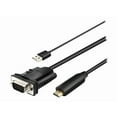 thumbnail image 1 of 4XEM 10' VGA To HDMI Adapter Cable Converter Audio & USB Power 1080P, 1 of 3